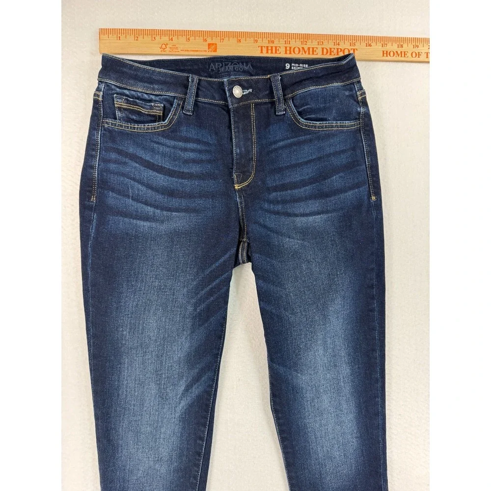 Arizona Jean Co. Women's Size‎ 9 Skinny Blue Jeans Stretch Denim Mid Rise